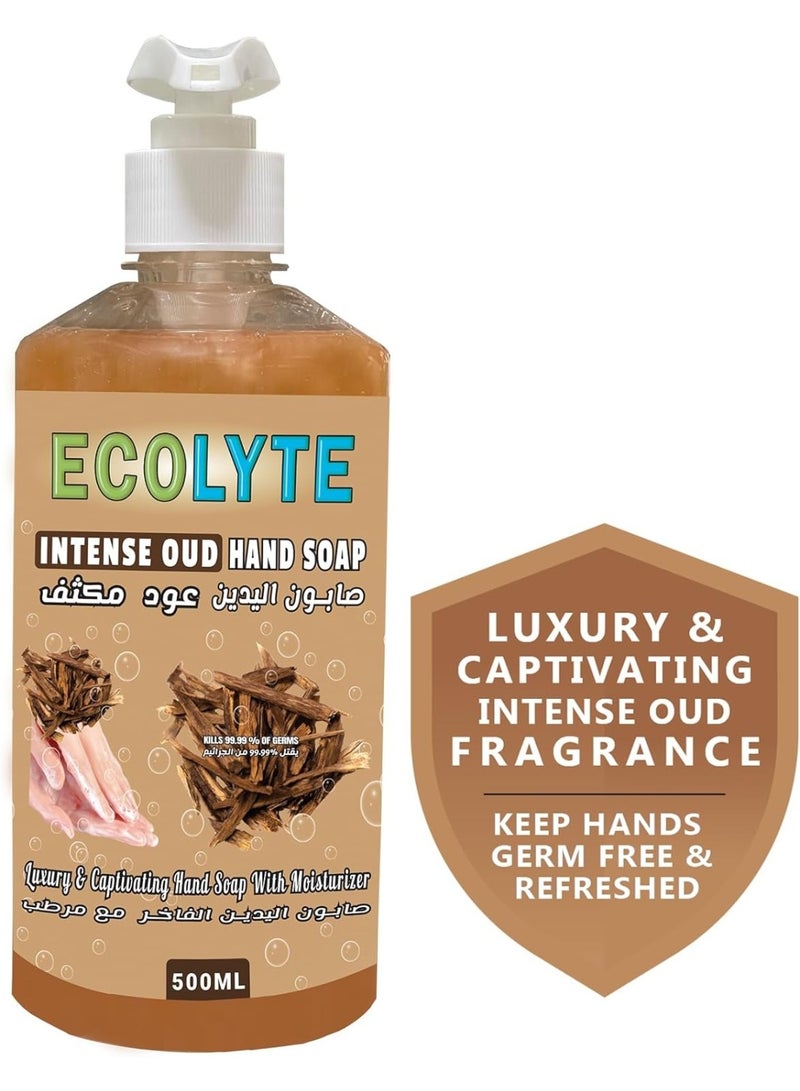 ECOLYTE+ Intense Oud Hand Soap 500ml - Image 5